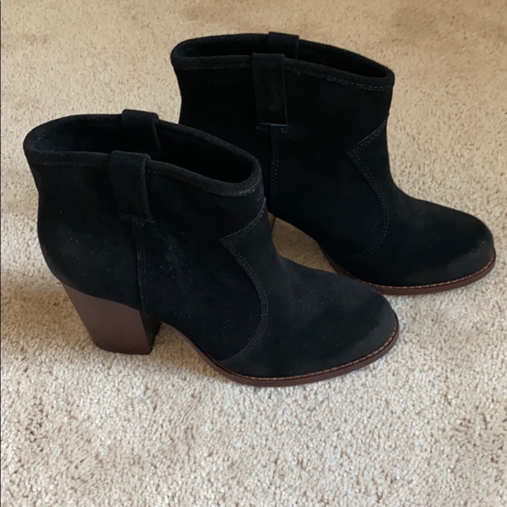 EUC Splendid black suede boots